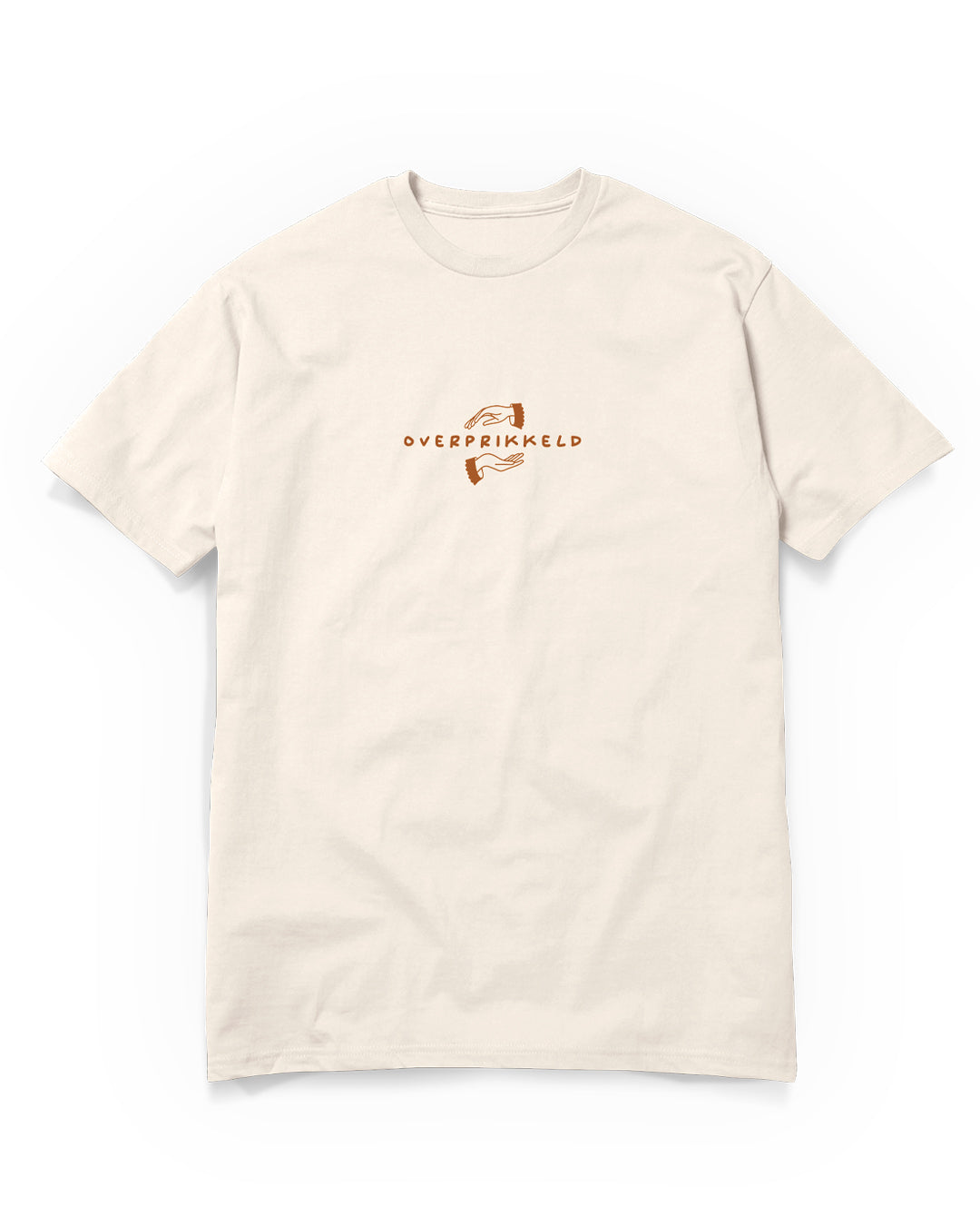 T-Shirt ‘Eerste hulp bij Overprikkeling’ Zeefdruk - Unisex 100% Biologisch Katoen (Fair Wear)