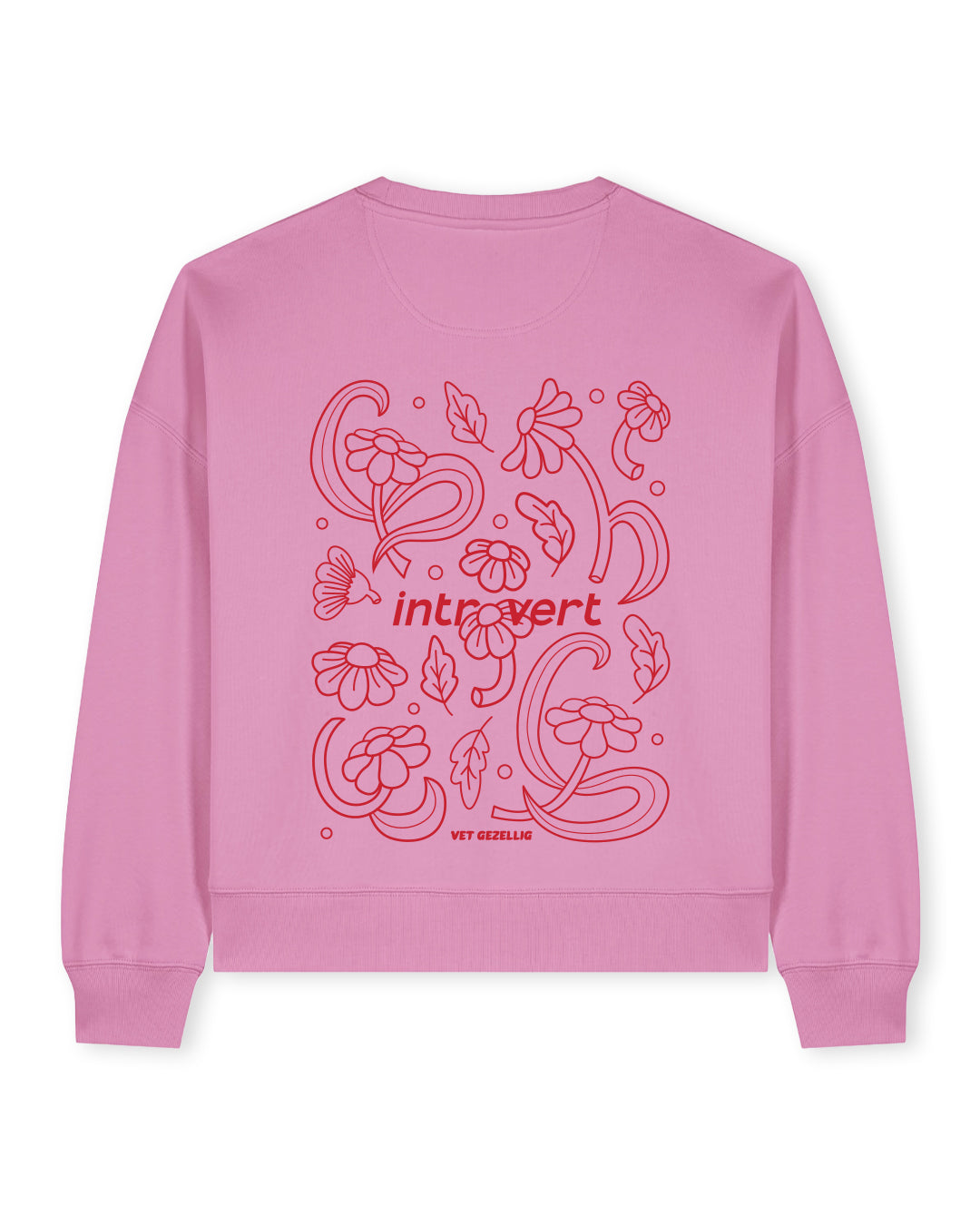 Trui Dames ‘Introvert’ - Roze 100% Biologisch Katoen (Fair Wear)