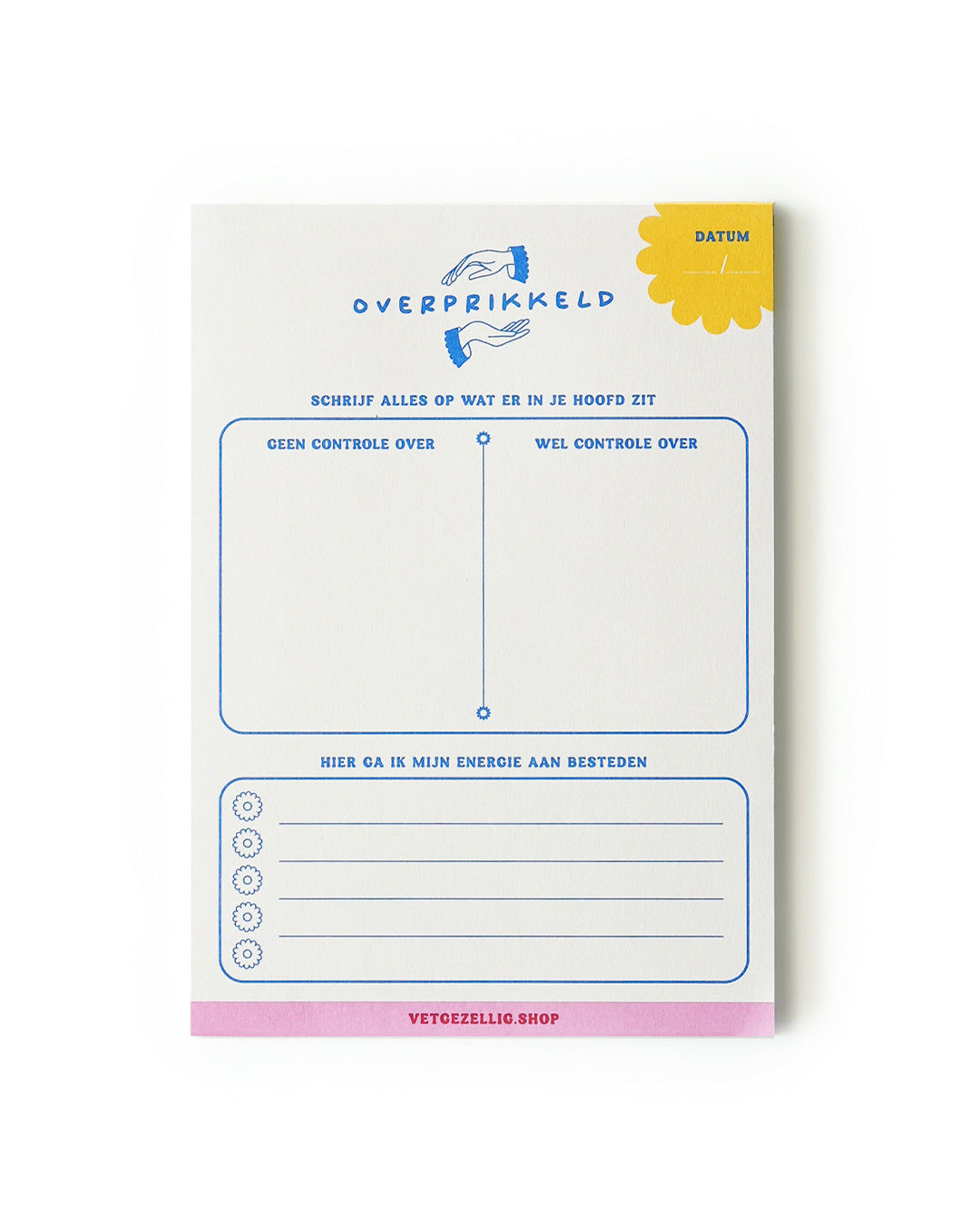 A5 ‘Overprikkeld’ Notitieblok - 50 vellen