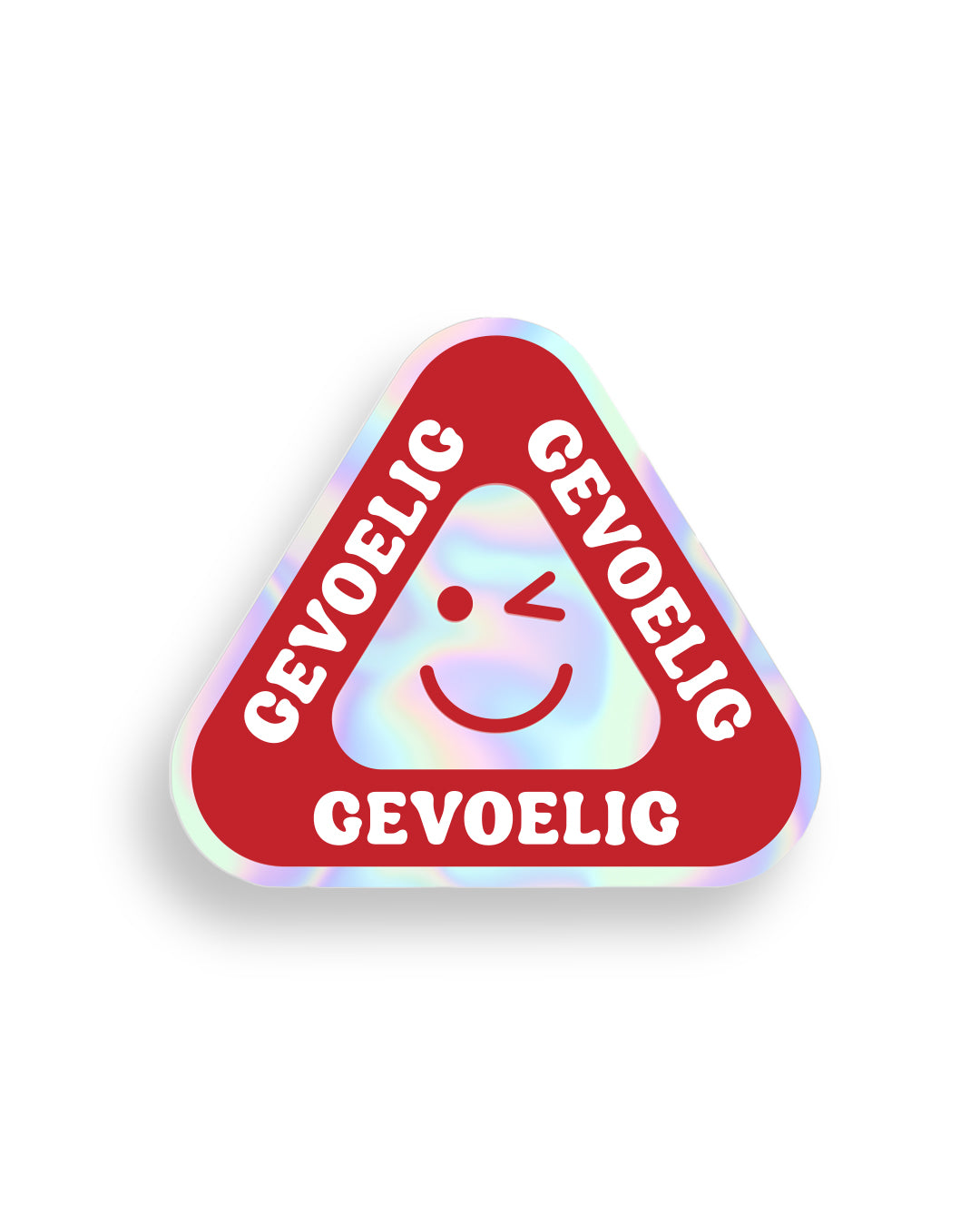 Sticker ‘Gevoelig’ - Holografisch