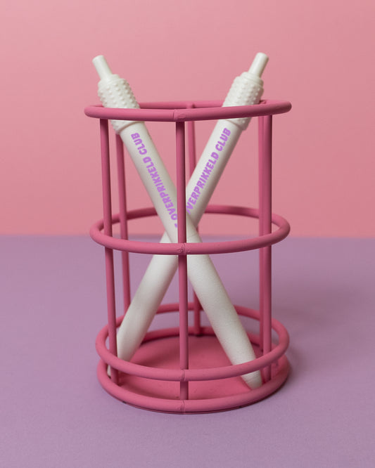 Pen met Fidget ’De Overprikkeld Club’ - Wit