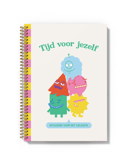 A5 Invulboek ‘Tijd voor jezelf’ – voor het solospel van Het Mentale Gezondheid Spel