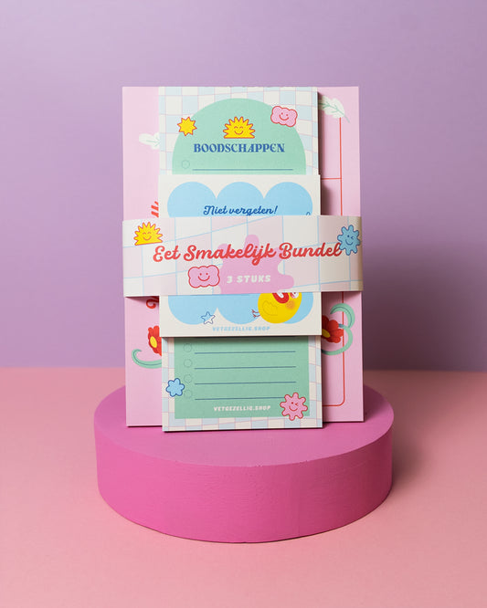 De ‘Eet Smakelijk Bundel’ : 3 notitieblokken