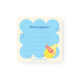 Vierkant ‘Niet vergeten’ Notitieblok – 50 vellen