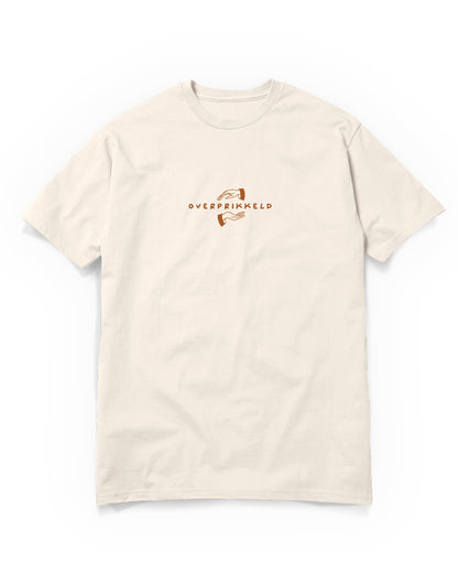 T-Shirt ‘Eerste hulp bij Overprikkeling’ Zeefdruk - Unisex 100% Biologisch Katoen (Fair Wear)