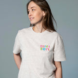 T-shirt 'Extravert' Eco-Heather – Unisex 100% Biologisch Katoen (Fair Wear)