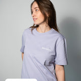 T-shirt 'Introvert' Lila – Unisex 100% Biologisch Katoen (Fair Wear)