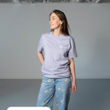 T-shirt 'Introvert' Lila – Unisex 100% Biologisch Katoen (Fair Wear)