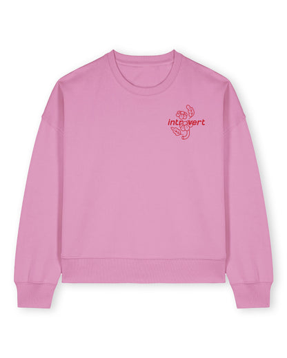 Trui Dames ‘Introvert’ - Roze 100% Biologisch Katoen (Fair Wear)