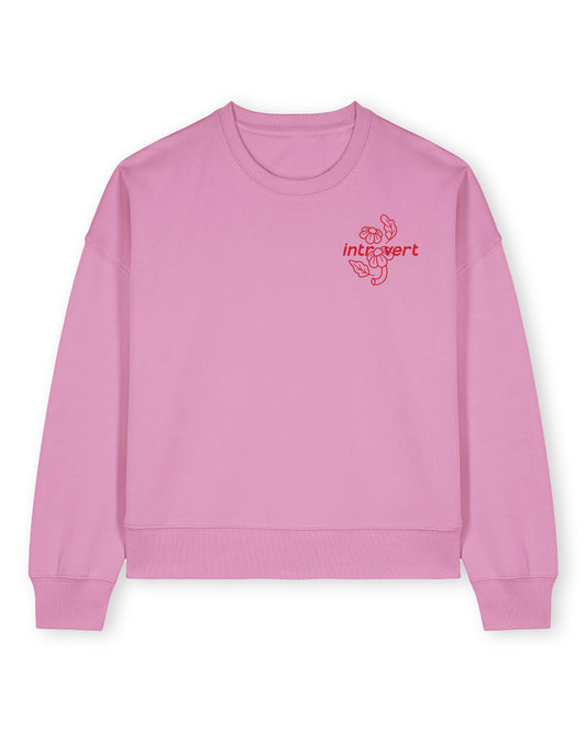 Trui Dames ‘Introvert’ - Roze 100% Biologisch Katoen (Fair Wear)