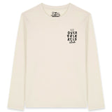Long Sleeve ‘De Overprikkeld Club’ - Beige Unisex 100% Biologisch ongeverfd katoen (Fair Wear)