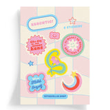 Stickervel ‘Liefde om te Plakken’ – Roze