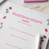 A4 ‘Positieve start’ Notitieblok – 50 vellen