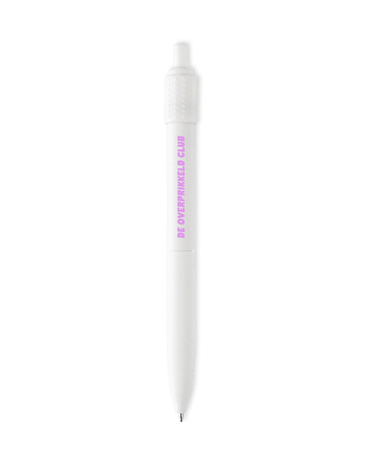 Pen met Fidget ’De Overprikkeld Club’ - Wit