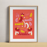 Jij bent de moeite waard - A4 Print