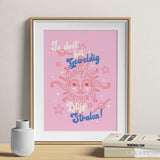 Blijf stralen - A4 Print