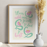 Wees Mild voor Jezelf - A4 Print