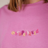 T-shirt Overprikkeld Roze Regenboog – Unisex 100% Biologisch Katoen (Fair Wear)