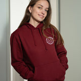 Nieuw (Maat XS): Hoodie 'Overprikkeld Smiley' zeefdruk