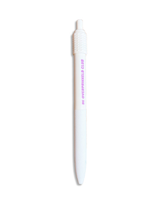 Pen met Fidget ’De Overprikkeld Club’ - Wit