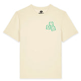 T-shirt '*dt' licht geel – Unisex 100% Biologisch Katoen (Fair Wear)