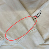 Met productiefout (Maat M): Hoodie ‘De Overprikkeld Club’