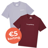 T-Shirt Bundel Introvert & Overprikkeld - Unisex 100% Biologisch Katoen (Fair Wear)